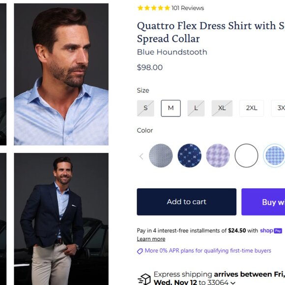 Men’s Collars & Co Button-Down Shirts - Picture 3 of 7